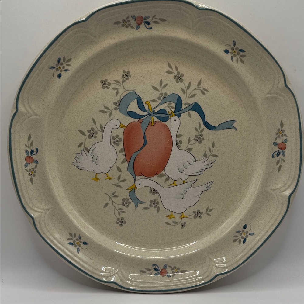 SOLD Marmalade Goose Platter 12”